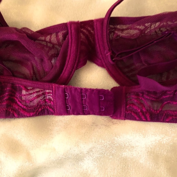 🆕 34C Nordstrom bra Vintage/new underwire purple made in Hong Kong - Picture 5 of 6
